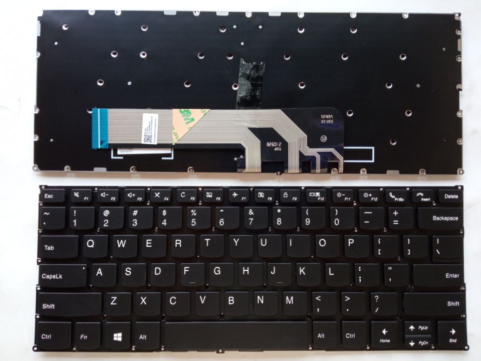 Picture of Laptop US keyboard forNew Replacement Laptop Keyboard For LENOVO K4E-iml/E4-iml/Thinkbook17s-iwl Grey Backlit (OEM) US Layout